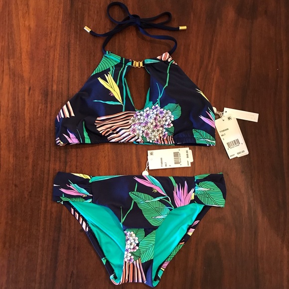 Trina Turk Other - Trina Turk Midnight Paradise Bikini Set NWT